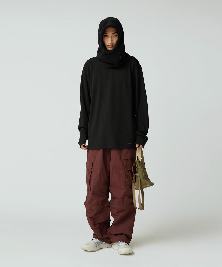 Snow Peak Garment Dyed Convertible Pants and Medium PA-25AU002, Men's Women's, Brown,