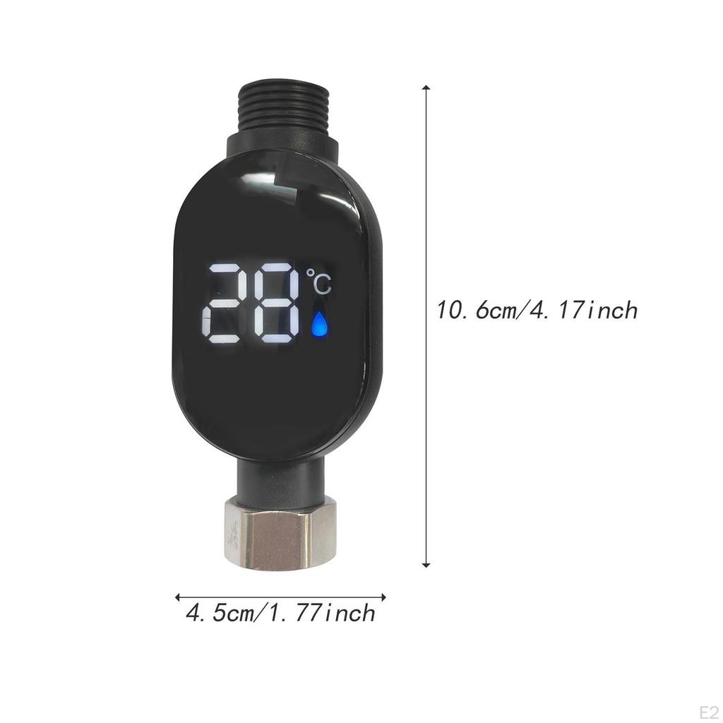Shower Thermometer LED Digital Display Touch Screen Instant Read Water Temperature Gauge Bath