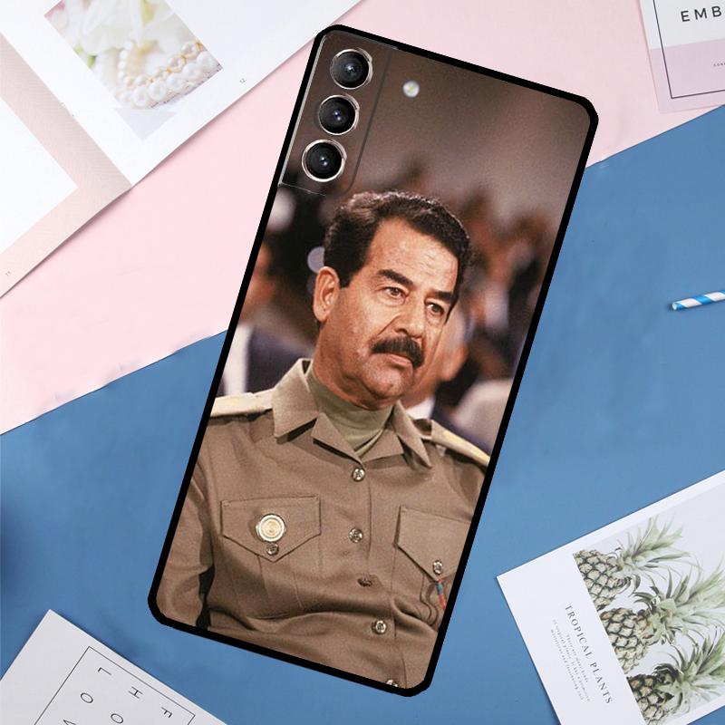 Etui Fashion Saddam Hussein Irak Hülle für Samsung Galaxy S24 S23 S22 Ultra S20 S21 FE S8 S9 S10 Plus Note 10 20 Ultra