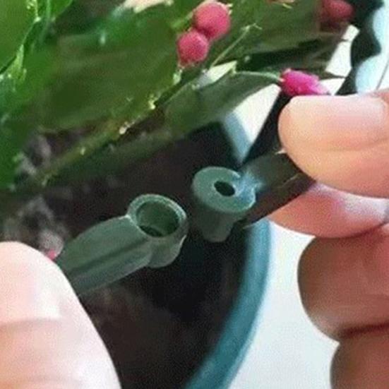 6Pcs Half Round Plant Support Stake Weather Resistant Plastic Tomato Planting Flower Support Ring for Garden