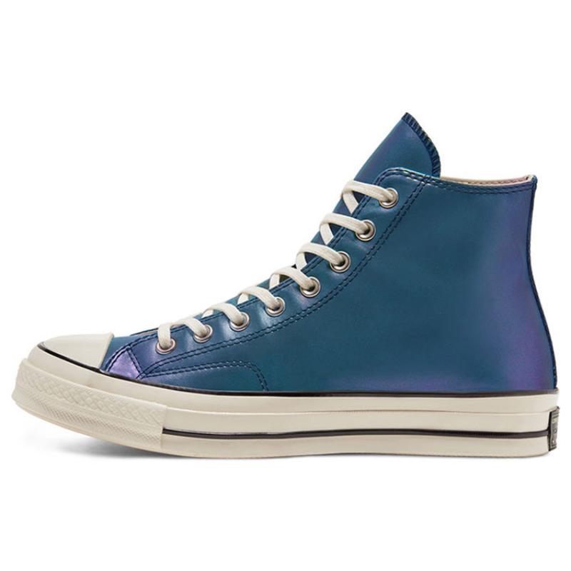 

Converse Iridescent Chuck 1970s High Top Blue White Women s 37.5