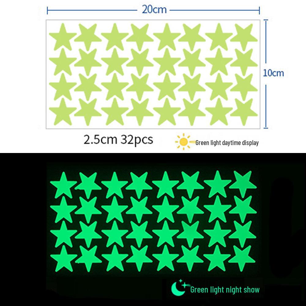 Samolepky na zeď se světelnými tečkami: 392 fluorescenčních samolepicích samolepek pro dekoraci dětského pokoje a kutilské projekty