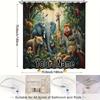 Jungle Adventure Shower Curtain - Water-Resistant Fabric for Bathroom - Perfect for Nature and Wildlife Enthusiasts