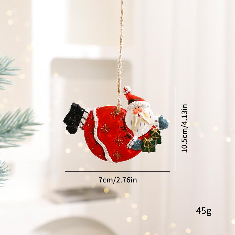 2025 New Christmas Deer Ornament Cute Cartoon Reindeer Hanging Pendant for Xmas Tree Decor Home Festival Party Decoration