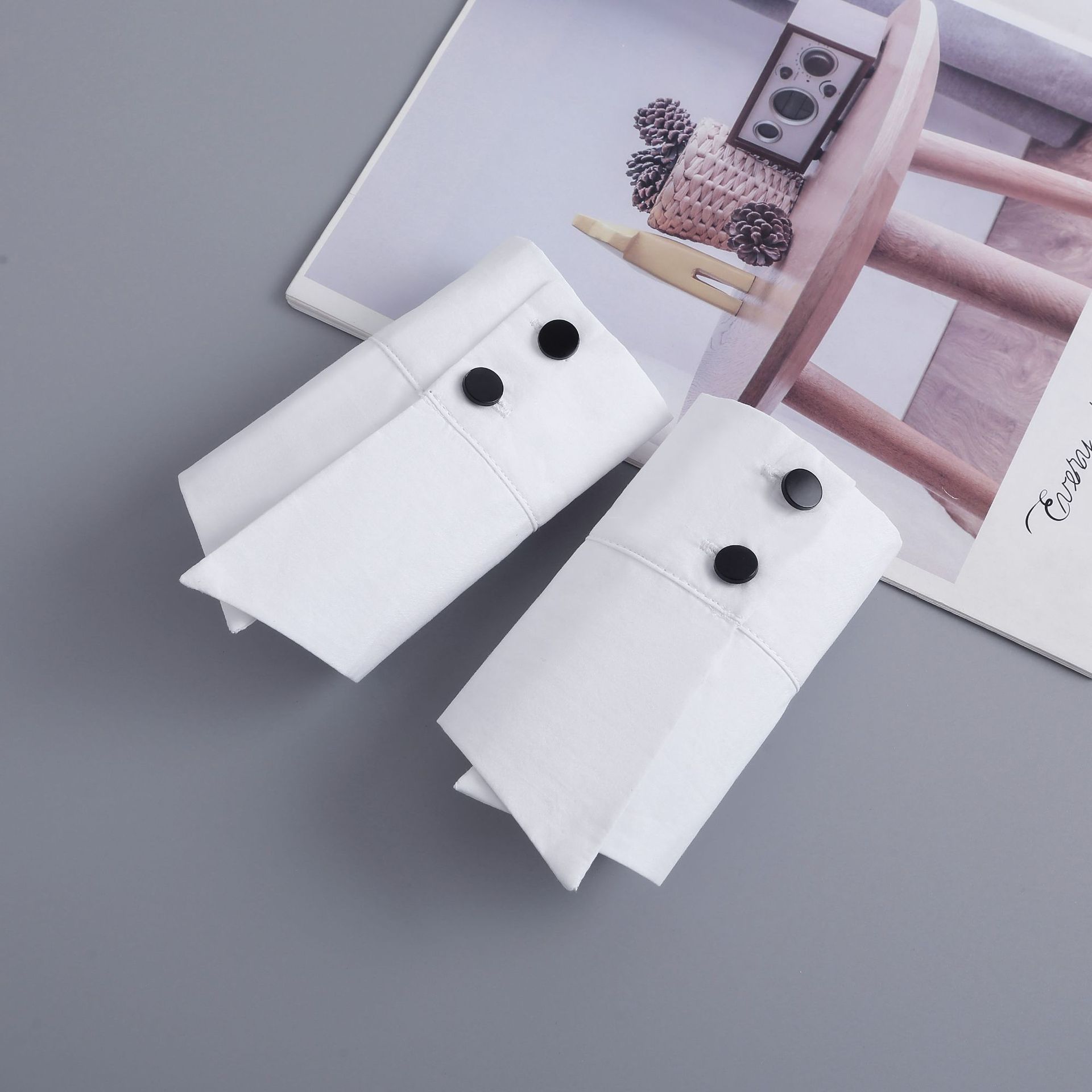 

Унисекс Мужские и Женские Кружевные Накладные Манжеты Белые Формальные Манжеты на Запястье Нарукавник Модная Рукавная Вставка для Рубашки Декор Рукава