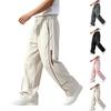 Men's Outdoor Hiking Paratrooper Pants Color Block Loose Fit Wide Leg Straight Casual for Spring