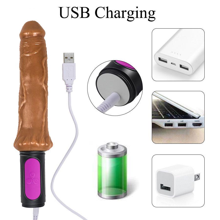 Realistic Dildo Vibrator 10 Modes Heating Soft Flexible Penis G Spot Vagina Massage Clitoris Stimulate Adult Sex Toys for Woman Masturbator 18+