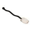 Glass Small Spoon Ice Cream Dessert Spoon Twist Wave Stitching Color Cute Creative Kitchen Cold Drink Fruit Mixing Spoons
