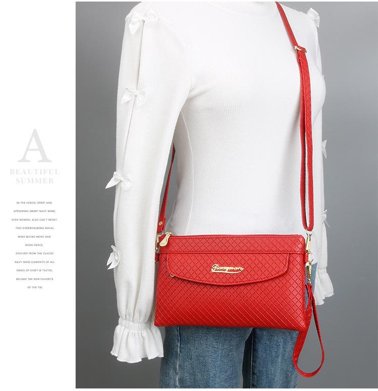 Fashion Quilted Women's Crossbody and Clutch Handbag with Coin Purse