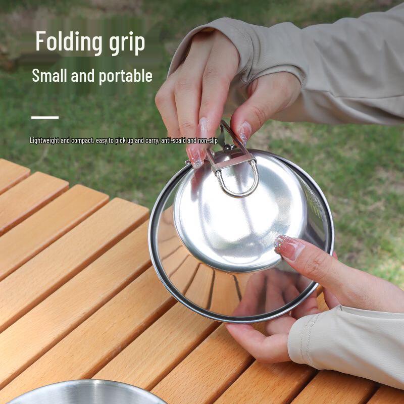 Gongziyu Outdoor Stainless Steel Folding Sierra Bowl