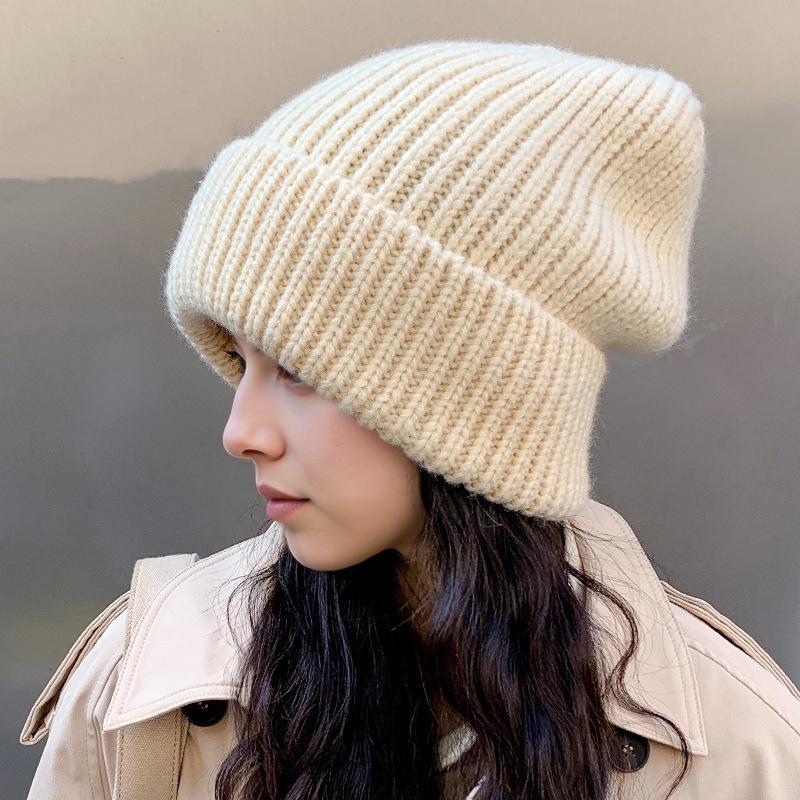 Women's Winter Knit Beanie: Versatile, Fashionable, Warm, and Cold-Proof for Taiwan, Japan, and Korea Markets