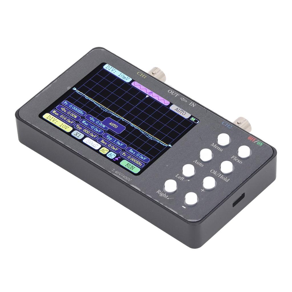 Digital Oscilloscope Portable Dual Channel 3.2 Inch Digital Automotive Oscilloscope with 50M Sample