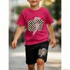 Funny 67 Printed 11 Colors Kids T-shirt and Shorts 2 Piece Set Summer Home Outdoor Casual Outfit for Boy and Girl's T-shirt Sports Set