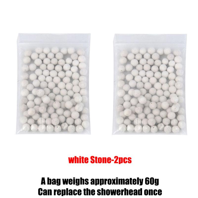 Showerhead 3-speed Adjustment Portable Shower Filter Negative Ion Stone Shower for Bathroom Items Bath Accessories Showers Parts