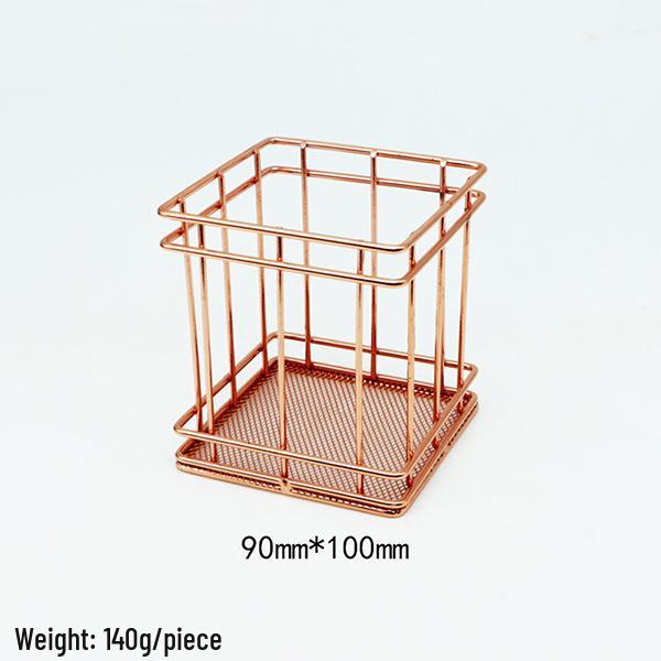 Nordic Style Iron Art Pen Holder - Creative Metal Desk Organizer for Students
