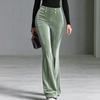 Women's Stylish High Waist Slim Fit Flared Casual Pants in Colors