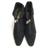 Yves Saint Laurent Leather Ankle Boots Black Size 36.5 Women’s Italy Made(USED)