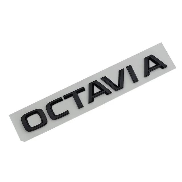 

1Pc 3d ABS Chrome Logo OCTAVIA Emblem Letters Car Trunk Badge For VRS RS Octavia 1 2 3 4 MK2 MK3 MK4 A5 A7 Sticker Accessories