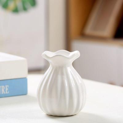Mini Vaso Ceramico Moderno in Pizzo Stile Ins per Decorazione Soggiorno