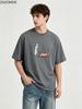 ZAZOMDE Graphic Tee Cute Sketch Cat and Dog Pattern Soft Cotton Oversized TShirts Unisex Summer Aesthetic Streetwear Daily Outfit