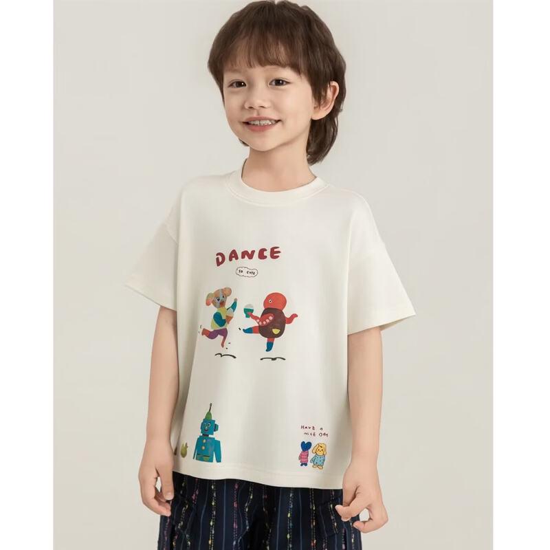YouYou Boys' Summer Robot Dog T-Shirt