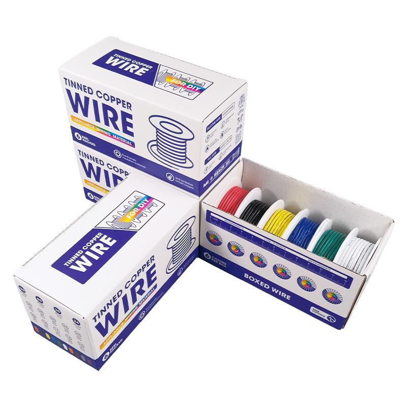 6 Rolls 6 Colors Special Soft Silicone High-Temperature Resistant Wire, 30-16AWG for Model Aircraft