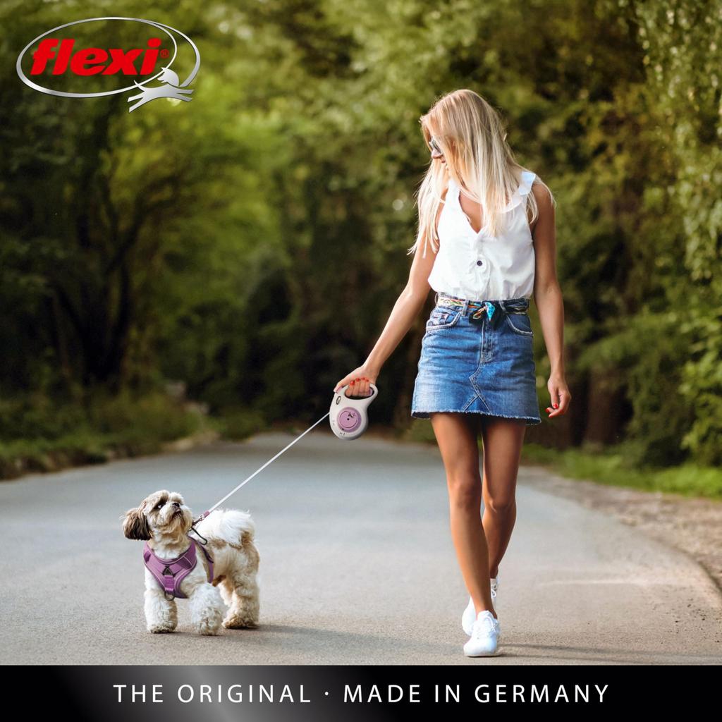 Flexi Select Tape Gray Dog Leash