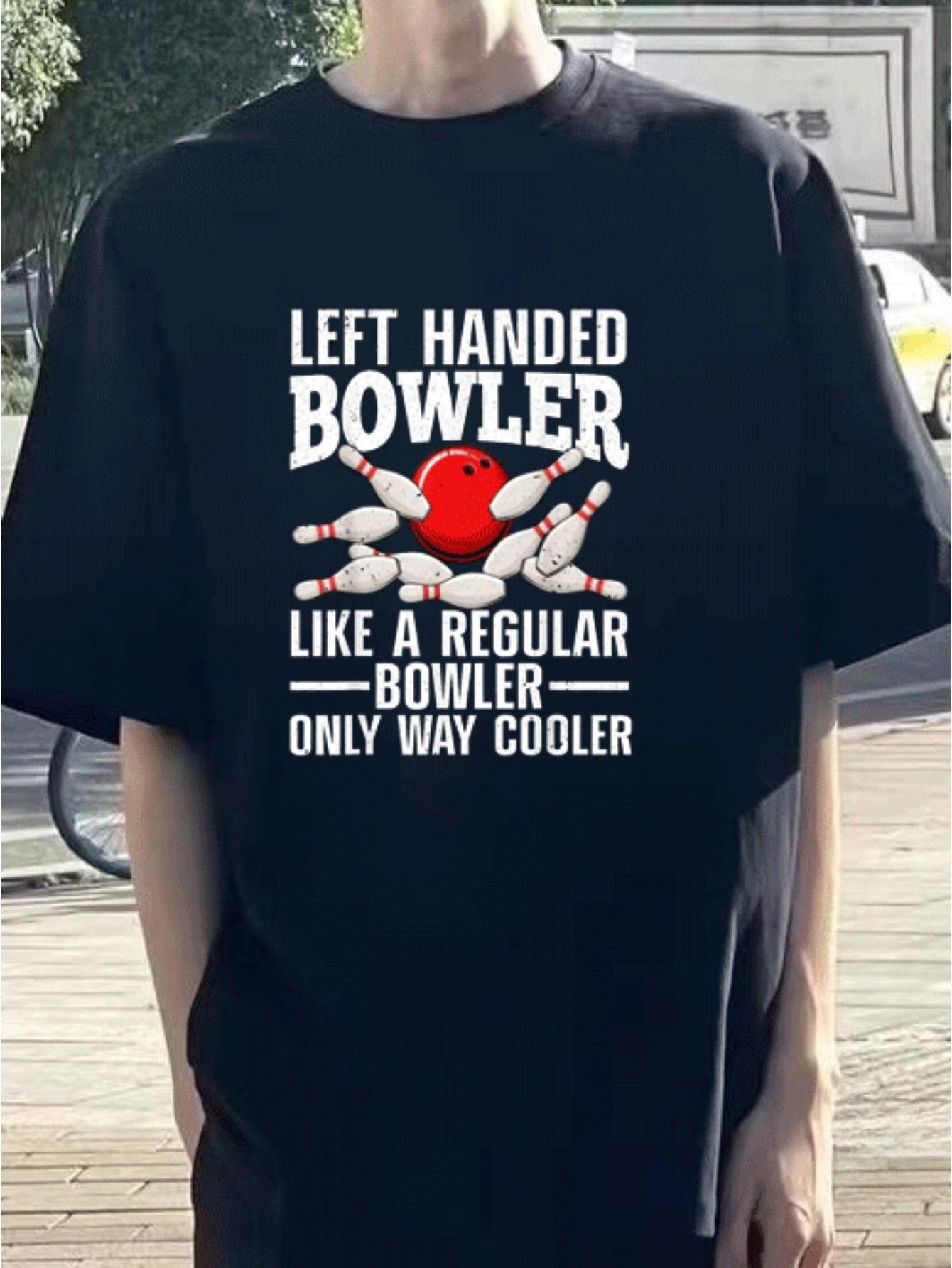 Bowling Printed Cotton Short-Sleeved T-shirt: a Combination of Personality And Warmth XL