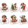 6 Pcs DIY Rhinestone Painting Birthday Gnome Greeting Card Kit 5D Rhinestone Art Birthday Cards for Adults Kids Anniversary Holiday Gifts