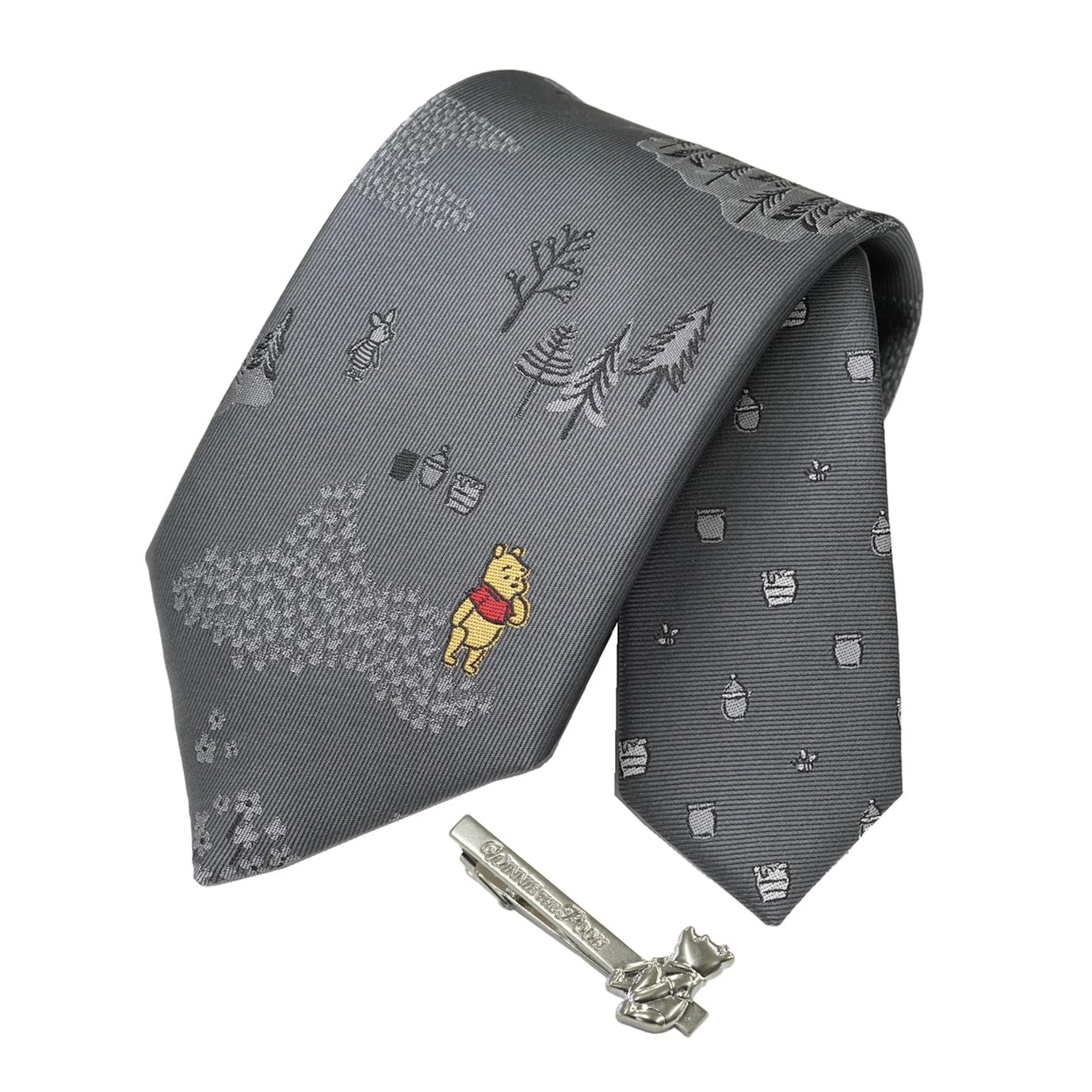 

Набор запонок Disney Tie Tie Bar с узором Винни-Пух x Сидящий Галстук & (Винни Одноточечный Бар)