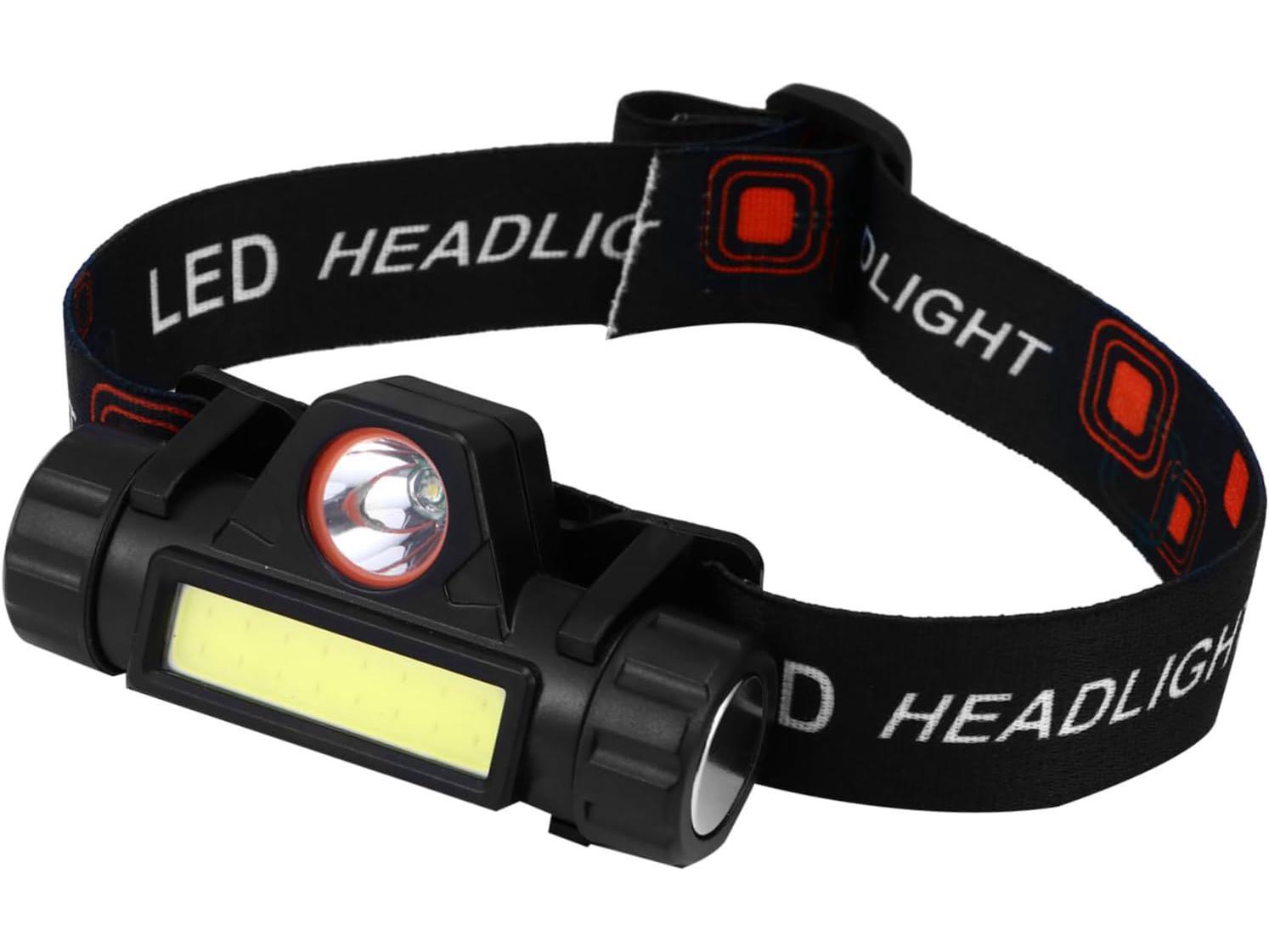 

Світлодіодний налобний ліхтар високої яскравості: USB-перезаряджається, Магнітний, З великим радіусом дії для кемпінгу та альпінізму