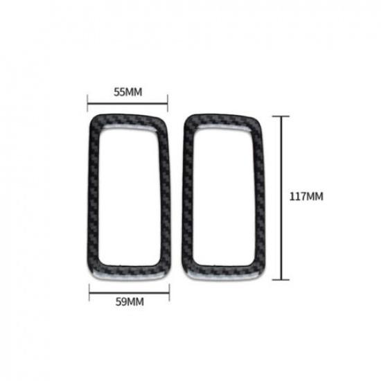 Carbon Fiber Rear Roof Reading Light Trim Cover For Porsche Macan 2014-