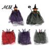 Vintage Style Holiday Accents Halloween Hanging Ghost Decoration, Spooky Scary Gauze Outdoor Porch Eaves Decor for Haunted House, Indoor Party Themed