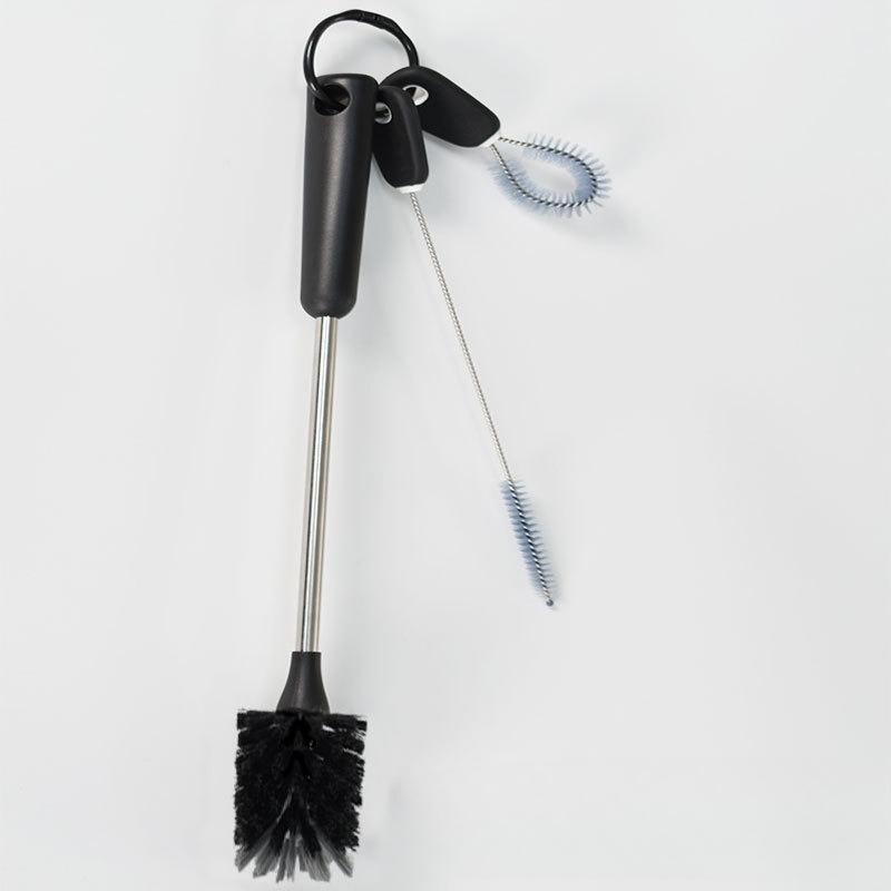 Household Stainless Steel Handle Bottle Brush, Cleaning Straw Brush Cup Brush Tool Set