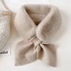 Thickened Warm Wide Noble Thermal Scarf Women Autumn Winter Imitation Rabbit Fur Scarf