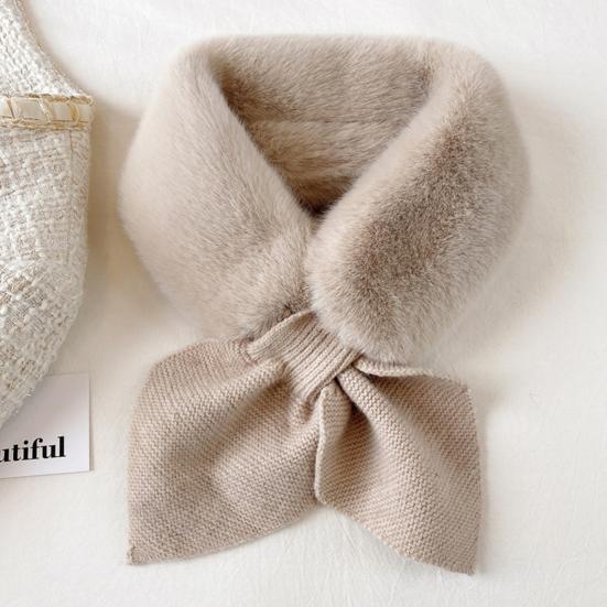 Thickened Warm Wide Noble Thermal Scarf Women Autumn Winter Imitation Rabbit Fur Scarf