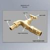 WDOFS Solid Brass Outdoor Anti-Freeze Utility Faucet
