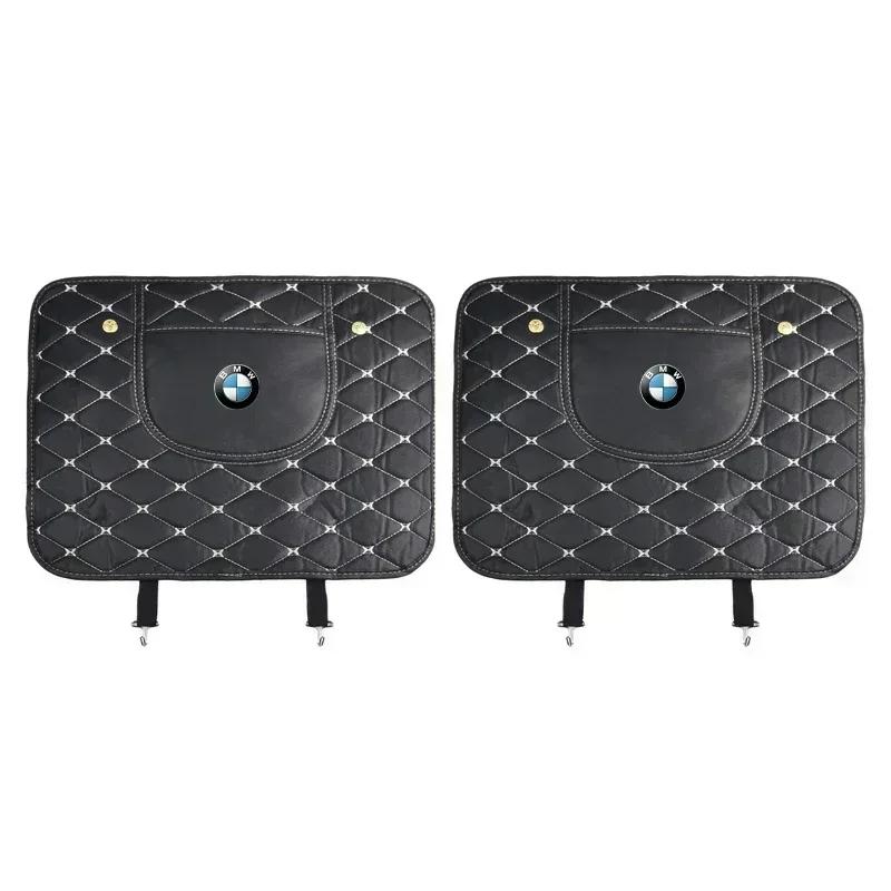 2025 E46 x5 Car Anti-kick Pad Interior Pu Leather Auto Seat Back Protector Pads Anti Scratch For BMW M M3 M5 320 325 E28 E30 E34