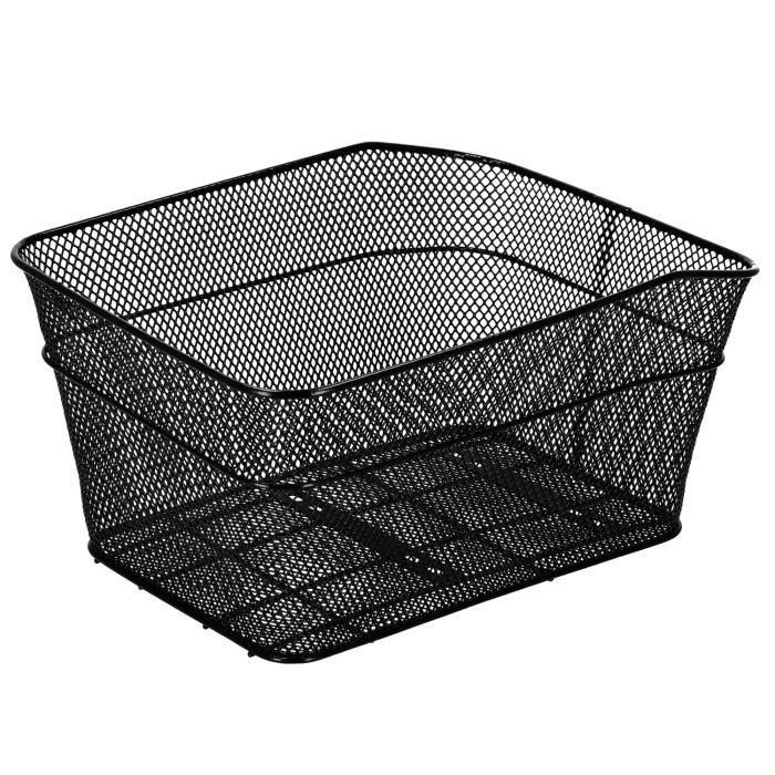 Panier de vélo de porte-bagages arrière SPRINGOS® 30 x 39,5 cm - Noir - Adulte - Mixte