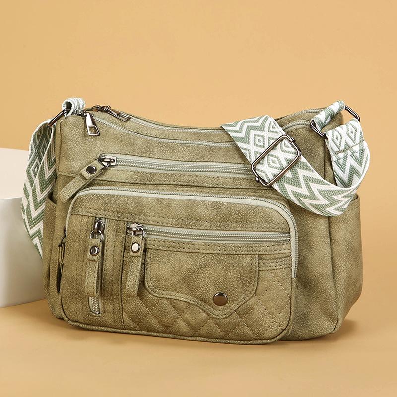 Fashionable Large-capacity Single-shoulder Bag Versatile Crossbody Bag Multi-layer Pocket Mom Bag