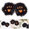 Cat Paw Gloves Toe Beans for Girls Halloween Cosplay Props Beast Paw Fursuit Cute Oversized Paw Gloves for Masquerade