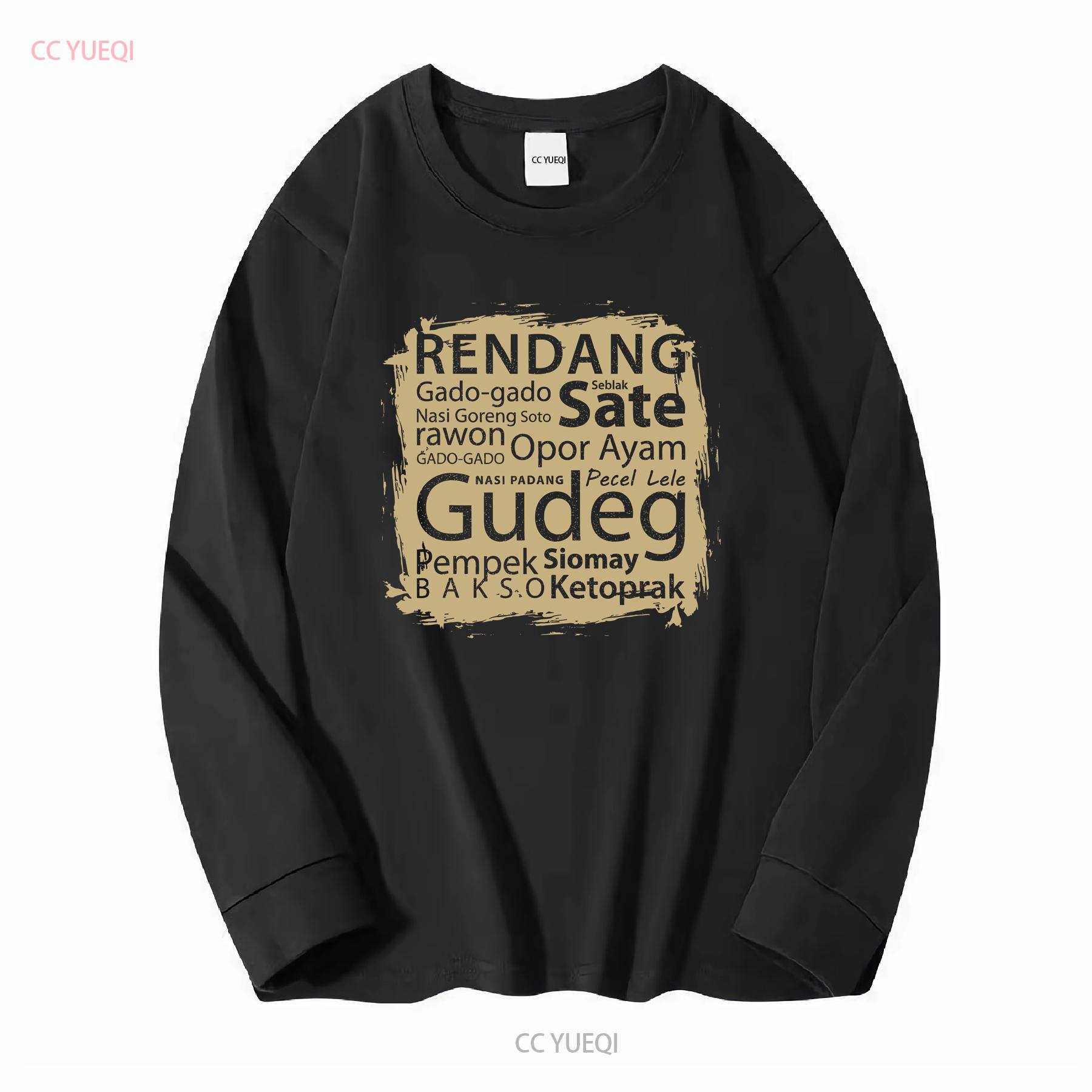 ZheXiong TEE Nieuw Beperkt Top Favoriet Indonesi&euml; Eten Indonesische Liefhebbers T-shirt vintage Gewassen Uitgerekt mode Veelzijdig Licht Zacht M