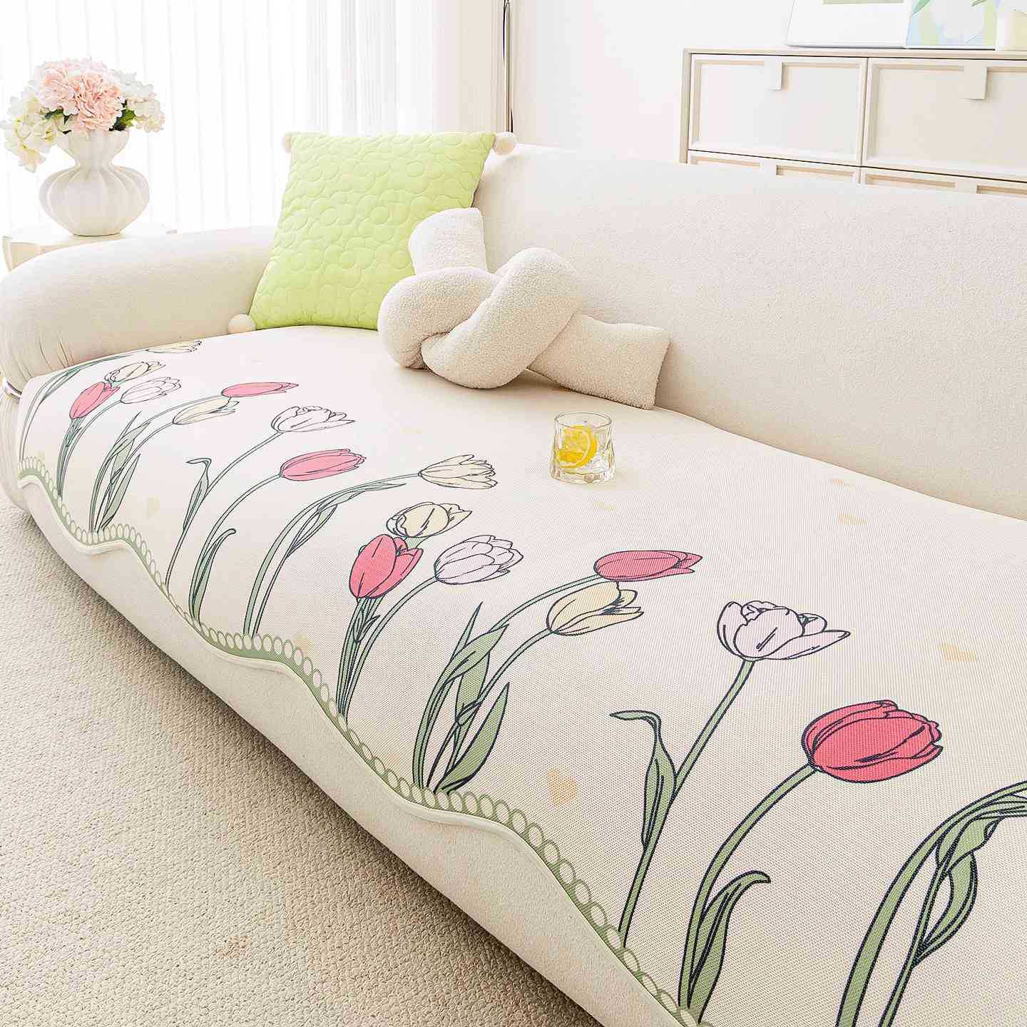 

Летняя холодная подушка для дивана специальной формы, нескользящий коврик-подушка, новинка 2025 года, подушка для дивана с защитой от царапин кошек 90*70cm