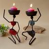 New Creative Iron Candlestick African Ornament Hotel Restaurant Snack Dip Water Tableware Rack