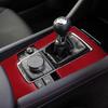AIRSPEED Mazda3 Spezielles Zubehör Kohlefaser Innenraumteile Auto Schaltknauf Panel Verkleidung Abdeckung Zierleiste Kühl Fleckenbeständig Innenraumband Auto