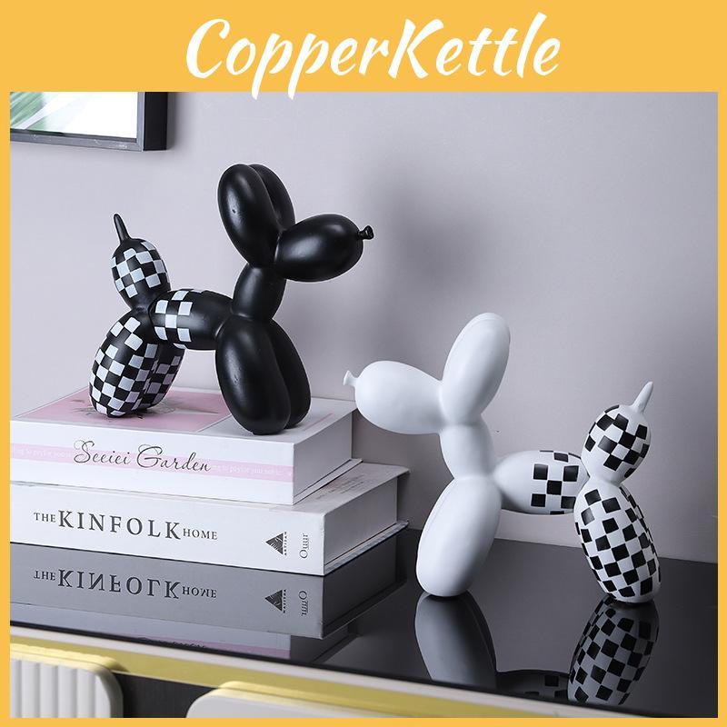 Contemporary Balloon Dog Resin Statue For Living Room Bar Table Decorations