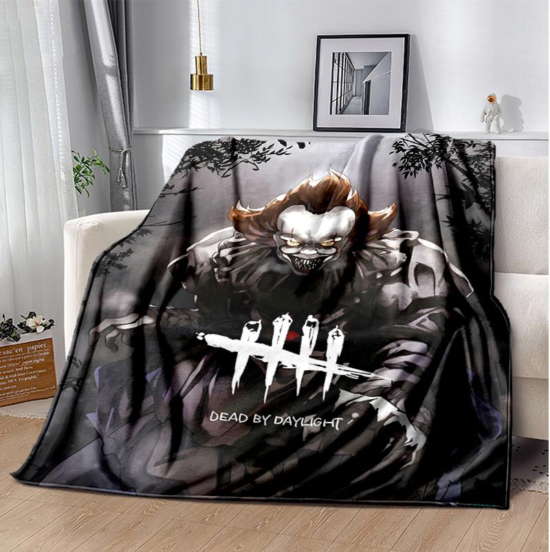 Dead Daylight Flannel Blanket Soft Warm All-Season Throw, Design for Camping, Car Travel, Hiking Sofa, Bed, Office Perfect Gift for Parties