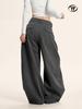Yongfang Unisex Wide-Leg Casual Suit Pants