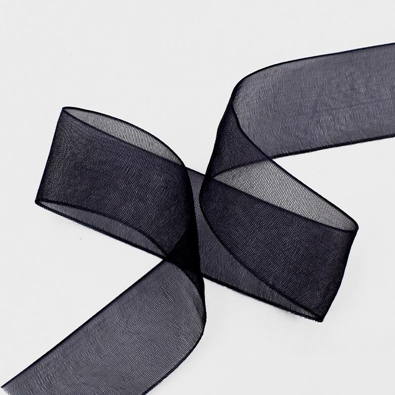 Transparent Snow Yarn Ribbon for Christmas Decorations and Floral Packaging – Cross-Border Hot-Selling Chiffon Yarn Ribbon.