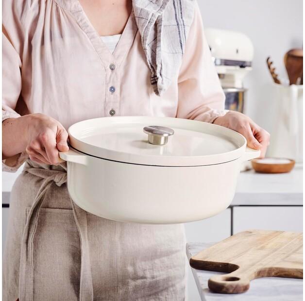 Cast Iron Roaster KitchenAid Oval 30 Cm Cream (CC006062-001)